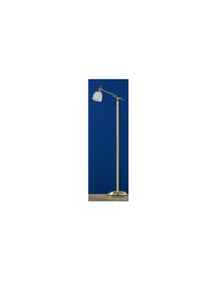[TRIO4035011-08] Piantana Icaro Ottone Satinato E Spot Vetro Opaco Bianco H165 cm Trio Lighting