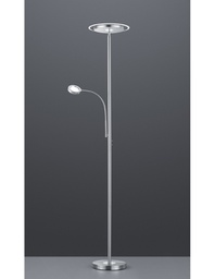[TRIOR42752107] Piantana Led Con Luce Spot da Lettura Dimmerabile Ackbar Nichel Trio Lighting
