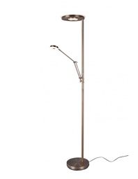 [TRIO424210304] Piantana Led Moderna Con Luce Spot da Lettura Dimmerabile Barrie Ottone Trio Lighting