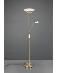 [TRIOR40073508] Piantana Led con Doppia Accensione Spot da Lettura Orson Ottone Trio Lighting