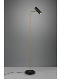 [TRIO412400108] Piantana Marley Ottone E Spot Nero H151 Trio Lighting
