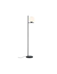 [TRIO402000132] Piantana Nera Moderna Con Sfera Vetro H150 cm Pure Trio Lighting