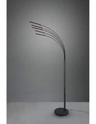 [TRIOR41031532] Piantana Reed 5 Archi Led Nero Opaco H195 cm Trio Lighting