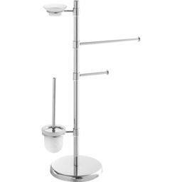 [BR154025-B] Piantana portatutto in acciaio cromato h83 cm