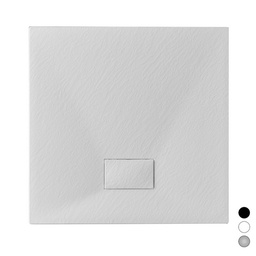 [DFLEX-179-SEQ-G80] Piatto doccia Stone Essence Slim Quadro grigio 80x80 cm