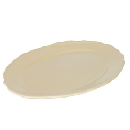 [V5852150000] Piatto juliet crema ovale cm 35x26h3