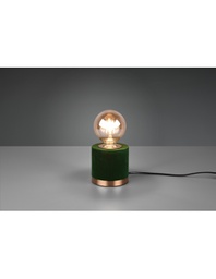 [TRIOR50691015] Piccola Lampada Tavolo Judy Velluto Verde Ø11 cm Trio Lighting