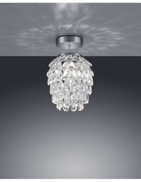 [TRIOR60451006] Piccola Plafoniera Decorativa Petty Grappolo Gemme Cromo Ø20 cm Trio Lighting