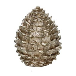 [V6332880000] Pigna resina oro cm25x25h31,5