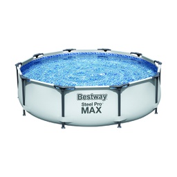 [DFLEX-244-GB56406] Piscina Fuori Terra Rotonda Steel Pro Max