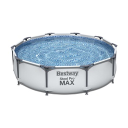 [DFLEX-244-GB56408] Piscina Fuori Terra Rotonda Steel Pro Max Con Pompa Filtro