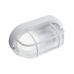 [SOV46/02] Plaf.C-Gabbia In Resina  linea echo ovale  bianco