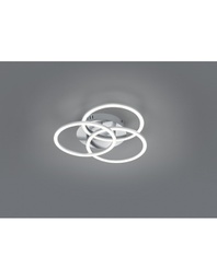 [TRIOR62823107] Plafoniera 3 Anelli Orientabili Led Dimmer Circle Nichel Trio Lighting
