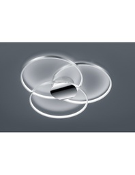 [TRIO673210306] Plafoniera 3 Cerchi Led Sedona Cromo Dimmerabile Ø80 cm Trio Lighting