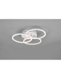 [TRIOR62823131] Plafoniera 3 Cerchi Orientabili Led Dimmer Circle Bianco Trio Lighting