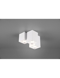 [TRIO604900331] Plafoniera 3 Cubi GU10 Fernando Bianco Opaco Trio Lighting