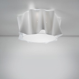 [FOLIO/P3/60/W] Plafoniera 3 Luci Bianco Cm. 60 x 32h