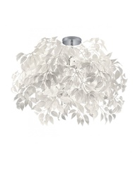 [TRIOR60463001] Plafoniera 3 Luci Foglie Lavabili Bianche Leavy Ø70 cm Trio Lighting