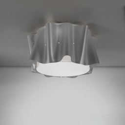 [FOLIO/P3/60/SVR] Plafoniera 3 Luci Silver Cm. 60 x 32h