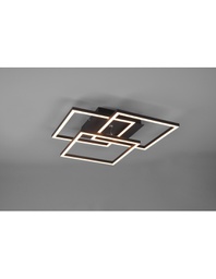 [TRIOR62883132] Plafoniera 3 Quadrati Orientabili Led Dimmer Mobile Nero Trio Lighting