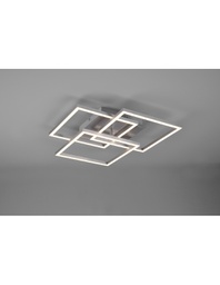 [20009120] Plafoniera 3 Quadrati Orientabili Led Dimmer Mobile Nichel Trio Lighting