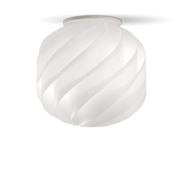 [GL/P/25/W] Plafoniera Bianco Cm. 25 x 24h