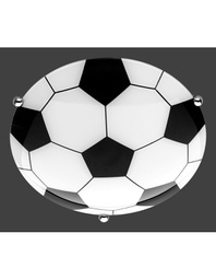 [TRIO6160011-00] Plafoniera Chico Pallone Calcio Ø30 cm Bianco Nero Trio Lighting
