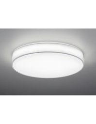 [TRIO621915501] Plafoniera Led Paralume Tessuto Bianco Lugano Ø75 cm Trio Lighting