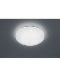 [TRIOR62735000] Plafoniera Moderna IP44 Led Dimmerabile Achat Ø50 cm Bianco Trio Lighting