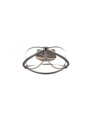 [TRIO621210107] Plafoniera Moderna Led Charivari Fiocco Nichel Ø41 cm Trio Lighting