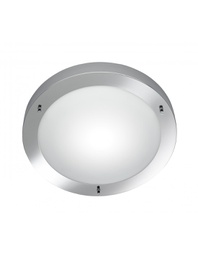 [TRIO6801011-06] Plafoniera Rotonda Bagno Condus Cromo e Vetro Opale IP44 Trio Lighting