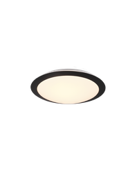 [TRIO680310132] Plafoniera Rotonda Bagno Umberto Led 12w IP44 Nero Trio Lighting