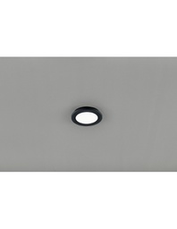 [TRIOR62921032] Plafoniera Rotonda Camillus Led Dimmerabile Nero IP44 Ø17 cm Trio Lighting
