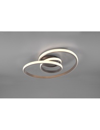 [TRIOR62751107] Plafoniera Sansa Led 18,5w Dimmerabile Nichel L53 cm Trio Lighting