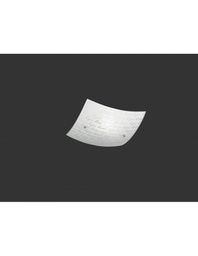 [TRIO602500101] Plafoniera Signa Vetro Bianco Decori Firma 30x30 cm Trio Lighting