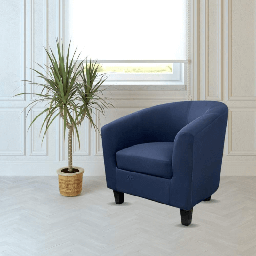 [FZ99555] Poltrona Halong tessuto blu