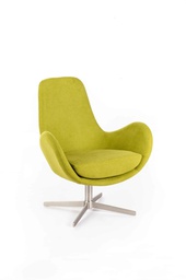 [RE/036/VE] Poltrona girevole verde 64 cm x 72 cm H. 42 cm