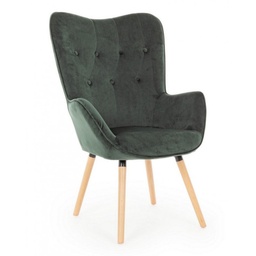 [B0735041] Poltrona velluto Juliet velvet verde bosco