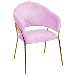 [V2808510000] Poltrona velluto rotterdam rosa cm 61x61h82