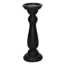 [V6168060000] Portacandele legno nero cm10h30