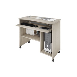 [A15474] Portacomputer olmo con ruote H.76 L.93 P.48,5 cm