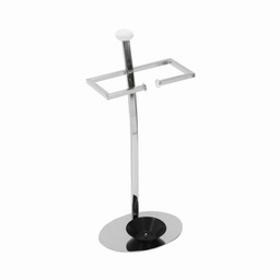 [V3502180000] Portaombrelli acciaio cromato 2 bracciacm 28x20h65