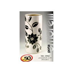 [GIC359965] Portaombrelli da ingresso bianco floreale h. 50 cm