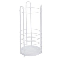 [V3503960000] Portaombrelli metallo bianco tondo cmø26xh60x26