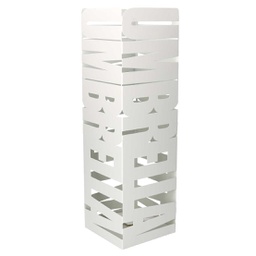 [V3505280000] Portaombrelli metallo righe bianco quadro cm 15