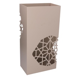 [V3505180000] Portaombrelli metallo tortora rettangolare cm 25x15h50