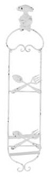 [V9167930000] Portapiatti ferro bianco grande us-0938cm. 19,5 x 5,5 h 82