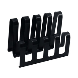 [V3405210000] Portariviste metallo nero 4 posti cm 31x19h22