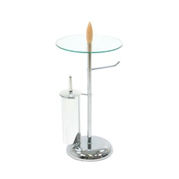 [V8300930000] Portarotolo a stelo metallo cromato conscopino cm30h63