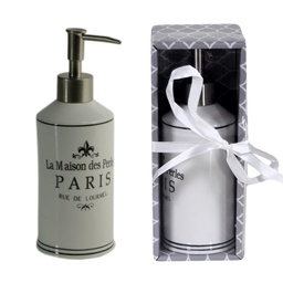 [V6214720000] Portasapone liquido ceramica paris bianco cmø7